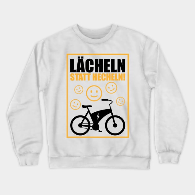 Smile instead of panting Gift bike cyclist Crewneck Sweatshirt by Fantasy Designer